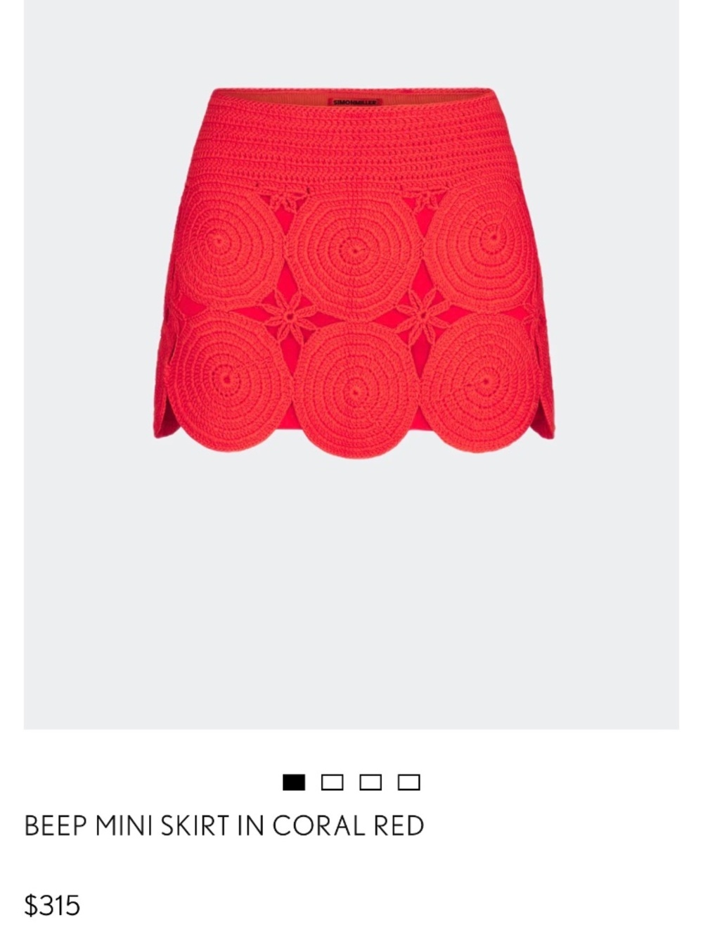 SIMON MILLER BEEP BEEP SKIRT